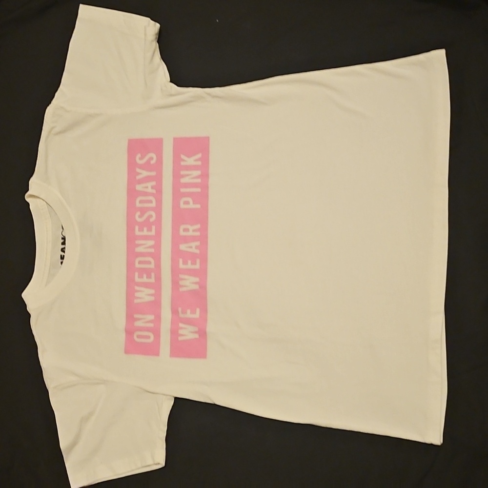 Kids White and Pink Graphic T-Shirt